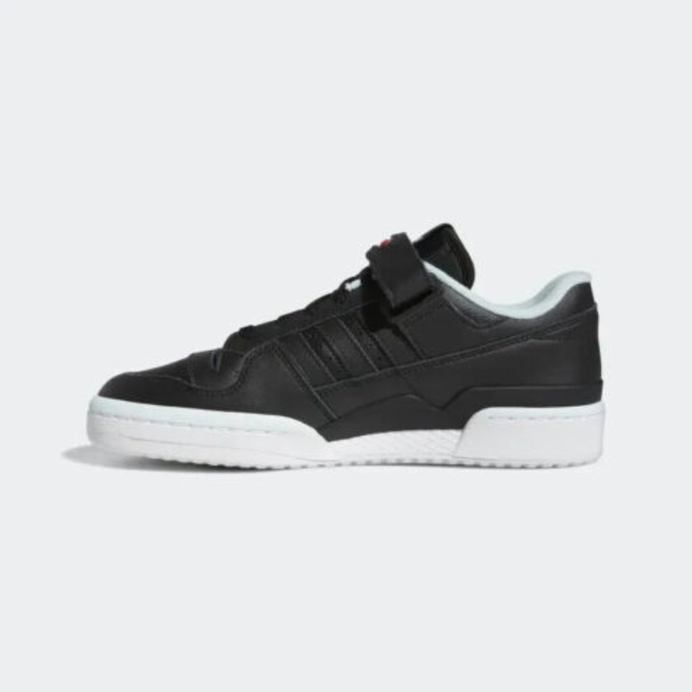 Adidas Forum Low Mens Casual Sneaker Shoes Black White HQ4536 NEW Multi Sz - Picture 4 of 8